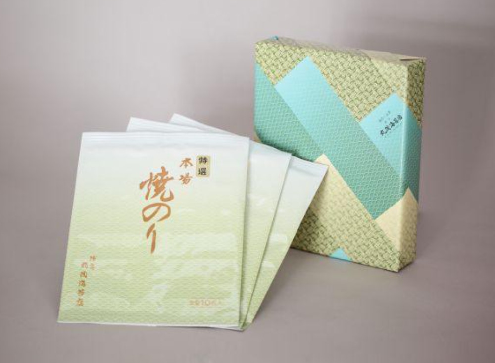 丸茂海苔店焼海苔、銘茶セット