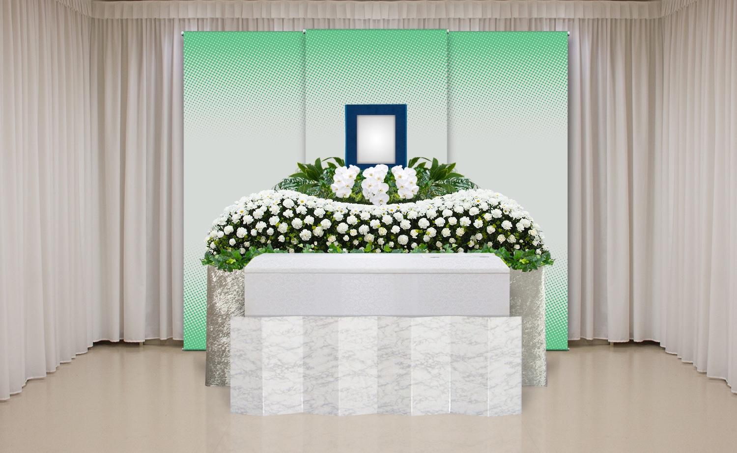 一般的な花祭壇サンプル